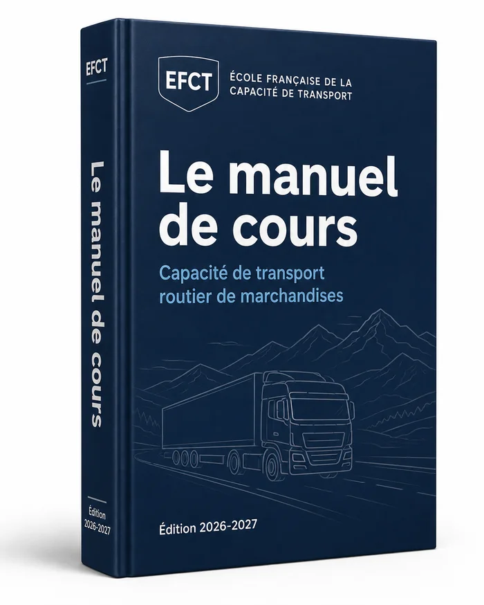 Livres capacité de transport - le manuel de cours EFCT édition 2026-2027